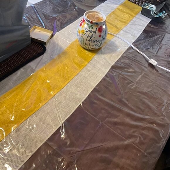 NEW Clear Plastic Tablecloth 100% Waterproof Table Protector 54" x 72" - Picture 7 of 7